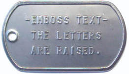 Embossed Text