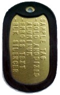 Gold Dog Tag