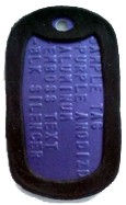 Purple Dog Tag