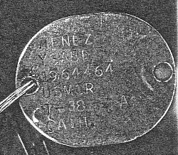 WWI Dog Tag