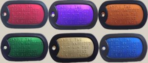 Colorful Dog Tags