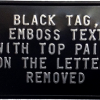 Black Tag Without Paint