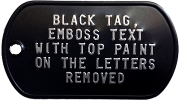 Black Tag Without Paint