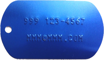 Click to order Aluminum tag for keys