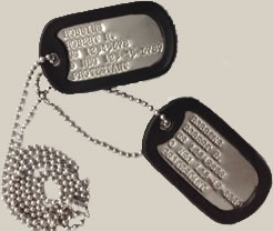 Vietnam Era Dog Tag Set